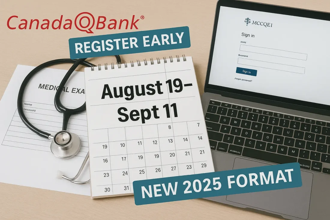 MCCQE1 Dates 2025 August